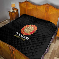 Proud to Honor Montford Point Marines Quilt Freedom Is Not Free - Black - Wonder Print Shop