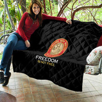 Proud to Honor Montford Point Marines Quilt Freedom Is Not Free - Black - Wonder Print Shop