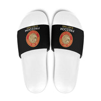 Proud to Honor Montford Point Marines Slide Sandals Freedom Is Not Free - Black - Wonder Print Shop