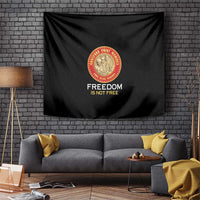 Proud to Honor Montford Point Marines Tapestry Freedom Is Not Free - Black - Wonder Print Shop