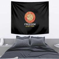 Proud to Honor Montford Point Marines Tapestry Freedom Is Not Free - Black - Wonder Print Shop
