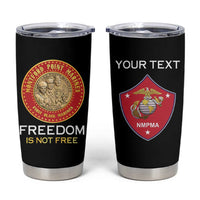Personalized Proud to Honor Montford Point Marines Tumbler Cup Freedom Is Not Free - Black - Wonder Print Shop