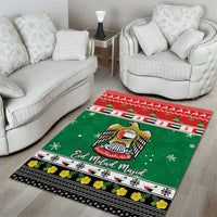United Arab Emirates Christmas Area Rug Coat Of Arms Eid Milad Majid - Wonder Print Shop