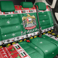 United Arab Emirates Christmas Back Car Seat Cover Coat Of Arms Eid Milad Majid - Wonder Print Shop