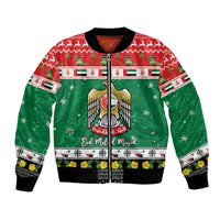 United Arab Emirates Christmas Bomber Jacket Coat Of Arms Eid Milad Majid - Wonder Print Shop
