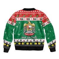 United Arab Emirates Christmas Bomber Jacket Coat Of Arms Eid Milad Majid - Wonder Print Shop