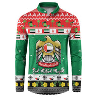 United Arab Emirates Christmas Button Sweatshirt Coat Of Arms Eid Milad Majid - Wonder Print Shop