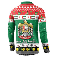United Arab Emirates Christmas Button Sweatshirt Coat Of Arms Eid Milad Majid - Wonder Print Shop