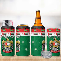 United Arab Emirates Christmas 4 in 1 Can Cooler Tumbler Coat Of Arms Eid Milad Majid - Wonder Print Shop