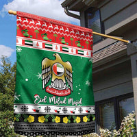 United Arab Emirates Christmas Garden Flag Coat Of Arms Eid Milad Majid - Wonder Print Shop