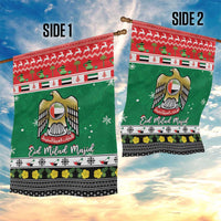 United Arab Emirates Christmas Garden Flag Coat Of Arms Eid Milad Majid - Wonder Print Shop