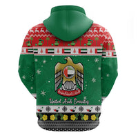 United Arab Emirates Christmas Hoodie Coat Of Arms Eid Milad Majid - Wonder Print Shop