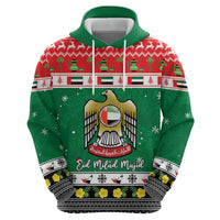 United Arab Emirates Christmas Hoodie Coat Of Arms Eid Milad Majid - Wonder Print Shop