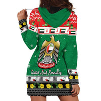 United Arab Emirates Christmas Hoodie Dress Coat Of Arms Eid Milad Majid - Wonder Print Shop
