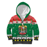 United Arab Emirates Christmas Kid Hoodie Coat Of Arms Eid Milad Majid - Wonder Print Shop