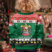 United Arab Emirates Christmas Kid Ugly Christmas Sweater Coat Of Arms Eid Milad Majid - Wonder Print Shop