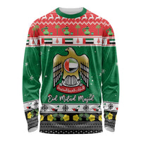 United Arab Emirates Christmas Long Sleeve Shirt Coat Of Arms Eid Milad Majid - Wonder Print Shop