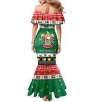 United Arab Emirates Christmas Mermaid Dress Coat Of Arms Eid Milad Majid - Wonder Print Shop