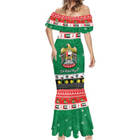 United Arab Emirates Christmas Mermaid Dress Coat Of Arms Eid Milad Majid - Wonder Print Shop
