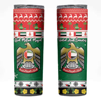 United Arab Emirates Christmas Skinny Tumbler Coat Of Arms Eid Milad Majid - Wonder Print Shop
