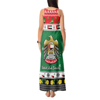 United Arab Emirates Christmas Tank Maxi Dress Coat Of Arms Eid Milad Majid - Wonder Print Shop