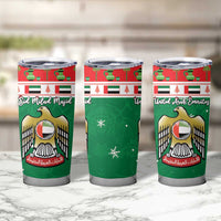 United Arab Emirates Christmas Tumbler Cup Coat Of Arms Eid Milad Majid - Wonder Print Shop