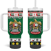 United Arab Emirates Christmas Tumbler With Handle Coat Of Arms Eid Milad Majid - Wonder Print Shop