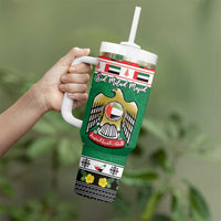United Arab Emirates Christmas Tumbler With Handle Coat Of Arms Eid Milad Majid - Wonder Print Shop