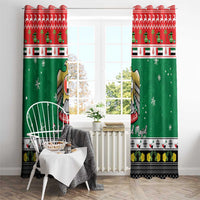 United Arab Emirates Christmas Window Curtain Coat Of Arms Eid Milad Majid - Wonder Print Shop