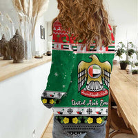 United Arab Emirates Christmas Women Casual Shirt Coat Of Arms Eid Milad Majid - Wonder Print Shop