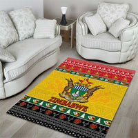 Zimbabwe Christmas Area Rug Coat Of Arms Muve neKisimusi - Wonder Print Shop