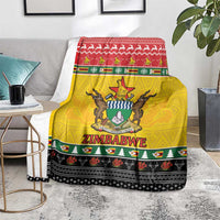 Zimbabwe Christmas Blanket Coat Of Arms Muve neKisimusi