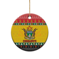 Zimbabwe Christmas Ceramic Ornament Coat Of Arms Muve neKisimusi - Wonder Print Shop