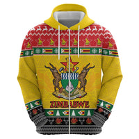 Zimbabwe Christmas Hoodie Coat Of Arms Muve neKisimusi - Wonder Print Shop