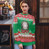 Italy Christmas Ugly Christmas Sweater Coat Of Arms Buon Natale - Wonder Print Shop