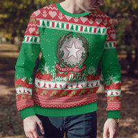 Italy Christmas Ugly Christmas Sweater Coat Of Arms Buon Natale - Wonder Print Shop