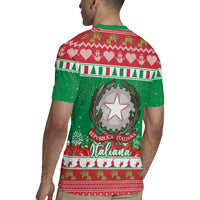 Italy Christmas Rugby Jersey Coat Of Arms Buon Natale - Wonder Print Shop