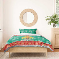Bulgaria Christmas Bedding Set Coat Of Arms Vesela Koleda - Wonder Print Shop