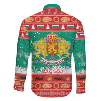 Bulgaria Christmas Family Matching Off Shoulder Maxi Dress and Hawaiian Shirt Coat Of Arms Vesela Koleda - Wonder Print Shop