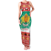 Bulgaria Christmas Family Matching Tank Maxi Dress and Hawaiian Shirt Coat Of Arms Vesela Koleda - Wonder Print Shop