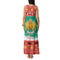 Bulgaria Christmas Family Matching Tank Maxi Dress and Hawaiian Shirt Coat Of Arms Vesela Koleda - Wonder Print Shop