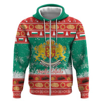 Bulgaria Christmas Hoodie Coat Of Arms Vesela Koleda - Wonder Print Shop