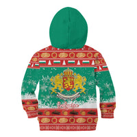Bulgaria Christmas Kid Hoodie Coat Of Arms Vesela Koleda - Wonder Print Shop