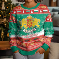 Bulgaria Christmas Kid Ugly Christmas Sweater Coat Of Arms Vesela Koleda - Wonder Print Shop