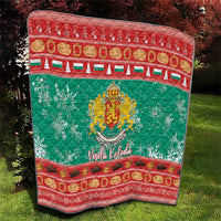 Bulgaria Christmas Quilt Coat Of Arms Vesela Koleda - Wonder Print Shop