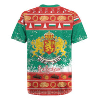 Bulgaria Christmas Rugby Jersey Coat Of Arms Vesela Koleda - Wonder Print Shop