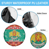 Bulgaria Christmas Spare Tire Cover Coat Of Arms Vesela Koleda - Wonder Print Shop