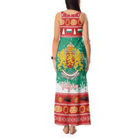 Bulgaria Christmas Tank Maxi Dress Coat Of Arms Vesela Koleda - Wonder Print Shop