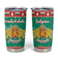 Bulgaria Christmas Tumbler Cup Coat Of Arms Vesela Koleda - Wonder Print Shop