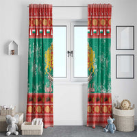 Bulgaria Christmas Window Curtain Coat Of Arms Vesela Koleda - Wonder Print Shop